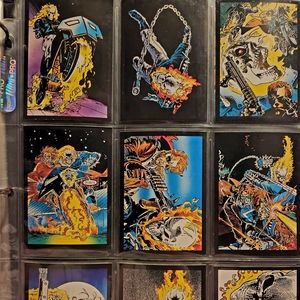 1992 ghost rider cards some glow in the dark.